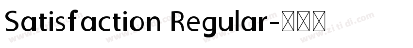 Satisfaction Regular字体转换